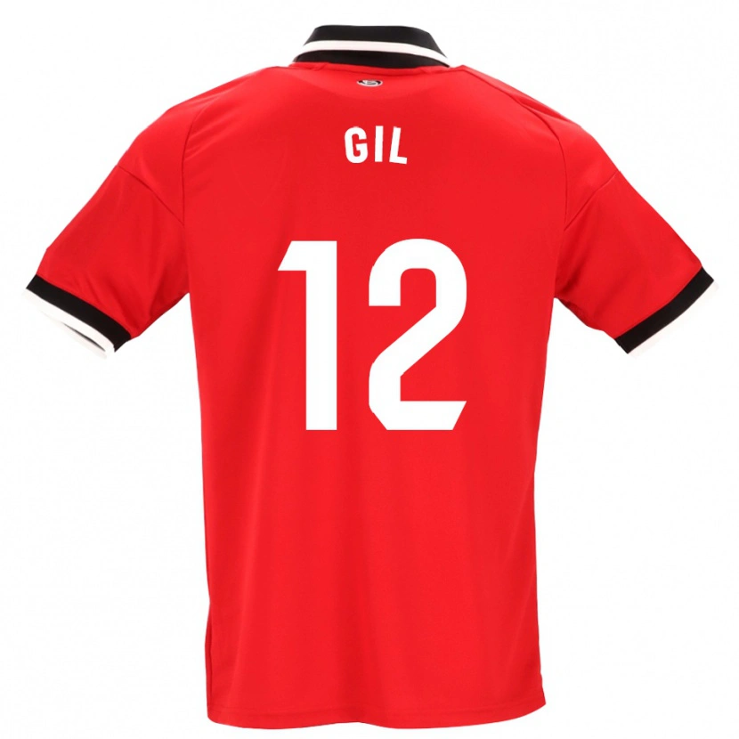 Danxen Niño Camiseta Dani Gil #12 Negro Blanco Rojo 2ª Equipación 2026/27 La Camisa México