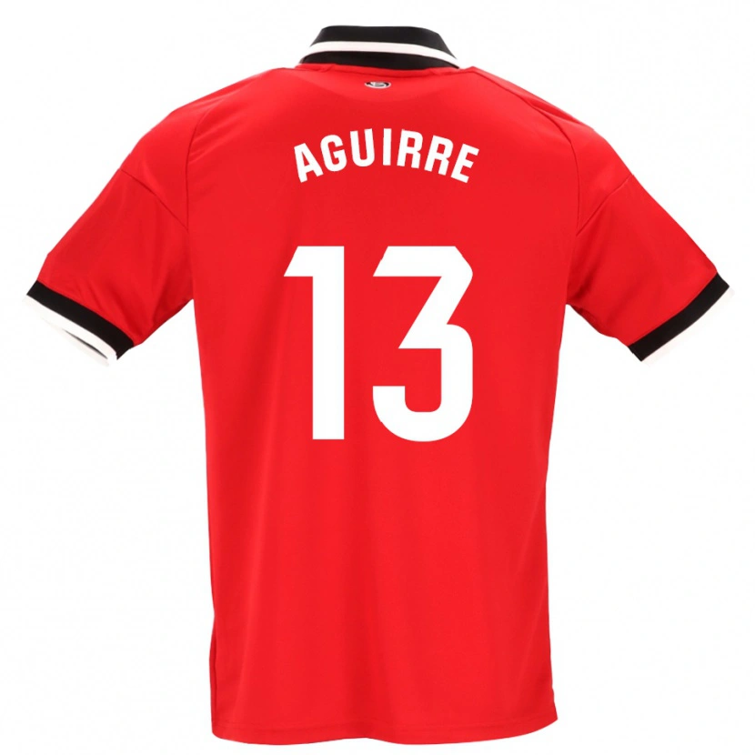Danxen Niño Camiseta Yolanda Aguirre #13 Negro Blanco Rojo 2ª Equipación 2026/27 La Camisa México