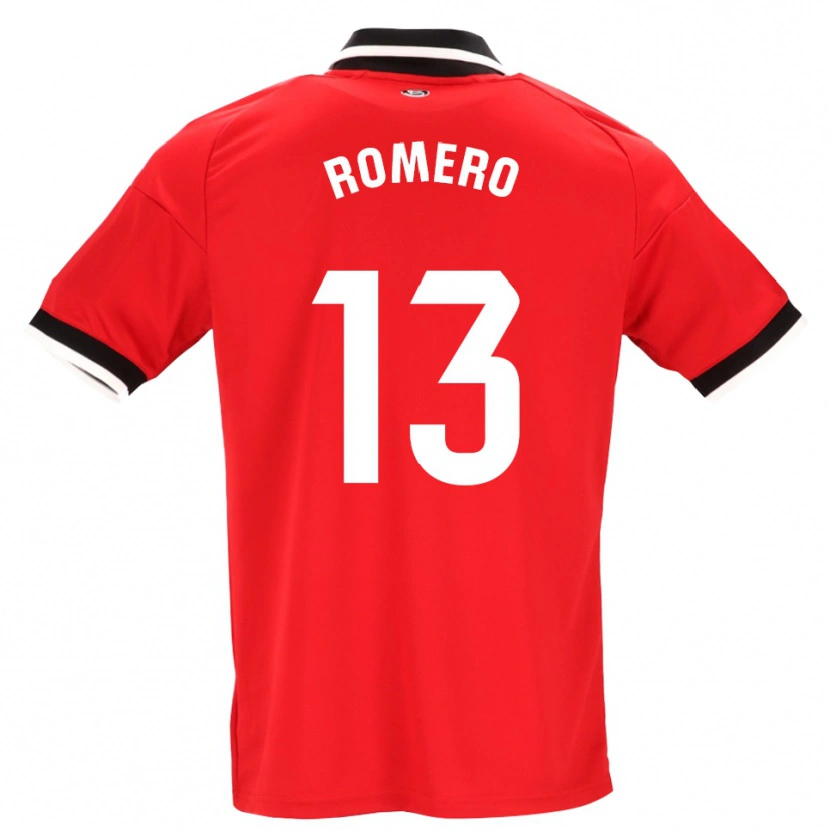 Danxen Niño Camiseta Rafael Romero #13 Negro Blanco Rojo 2ª Equipación 2026/27 La Camisa México