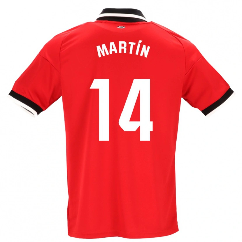 Danxen Niño Camiseta Nazaret Martín #14 Negro Blanco Rojo 2ª Equipación 2026/27 La Camisa México