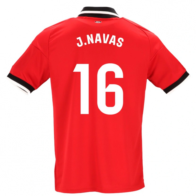 Danxen Niño Camiseta Jesus Navas #16 Negro Blanco Rojo 2ª Equipación 2026/27 La Camisa México