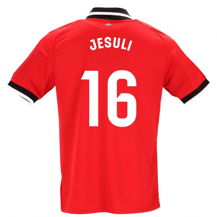 Danxen Niño Camiseta Jesuli #16 Negro Blanco Rojo 2ª Equipación 2026/27 La Camisa México