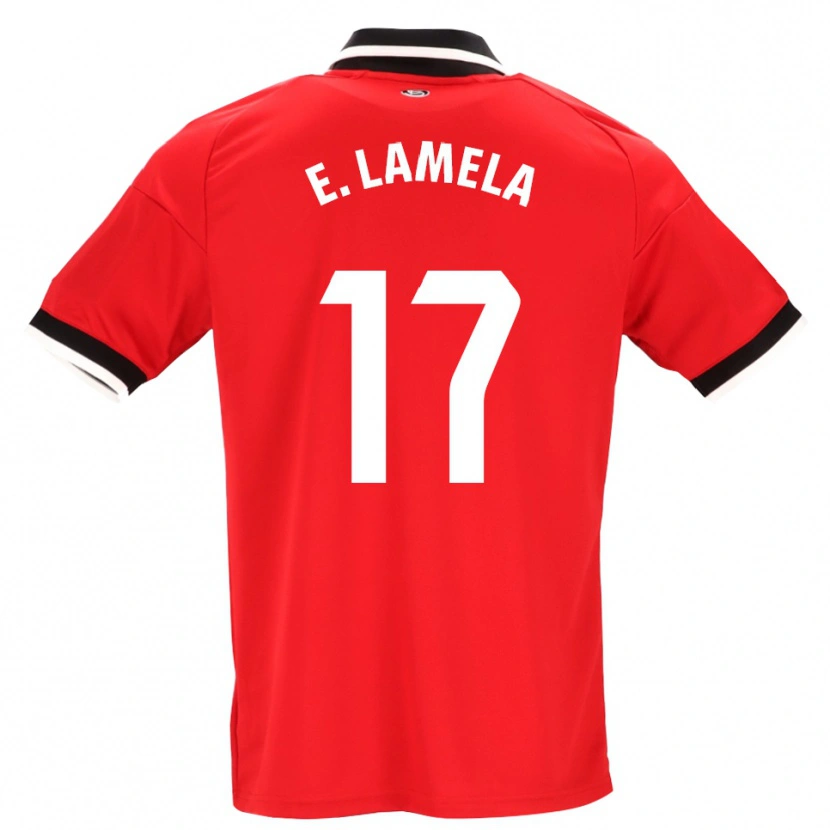Danxen Niño Camiseta Erik Lamela #17 Negro Blanco Rojo 2ª Equipación 2026/27 La Camisa México