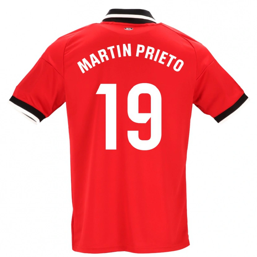 Danxen Niño Camiseta Cristina Martín-Prieto Gutiérrez #19 Negro Blanco Rojo 2ª Equipación 2026/27 La Camisa México
