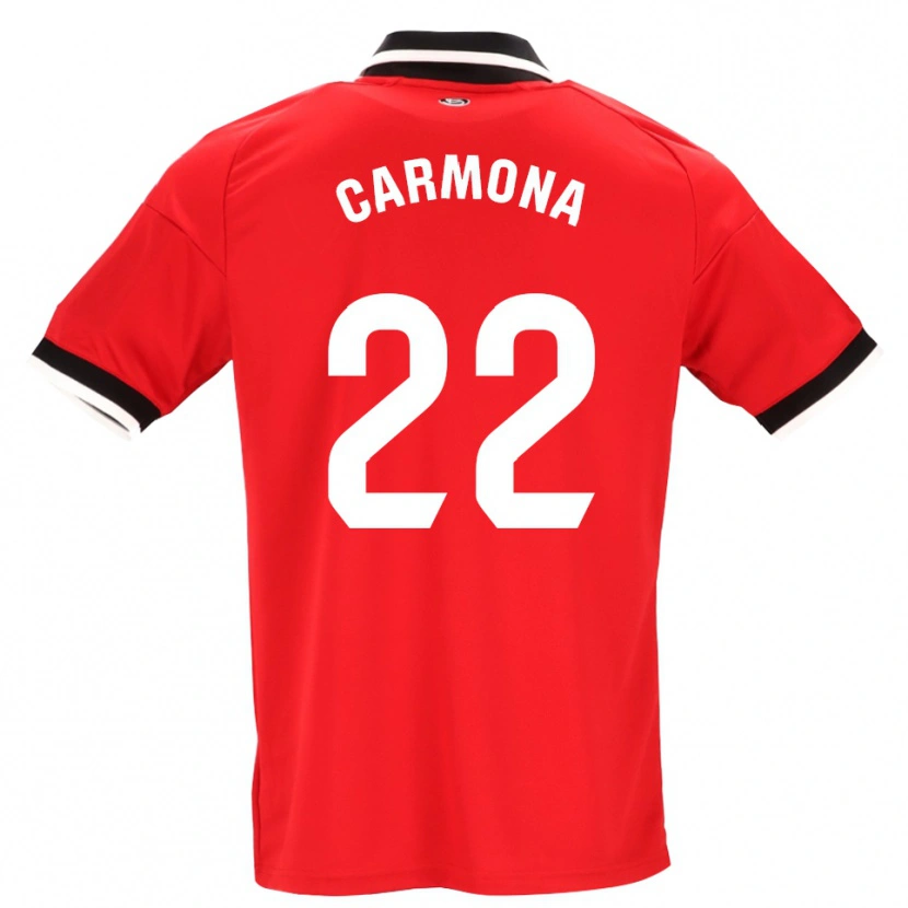 Danxen Niño Camiseta José Ángel Carmona #22 Negro Blanco Rojo 2ª Equipación 2026/27 La Camisa México