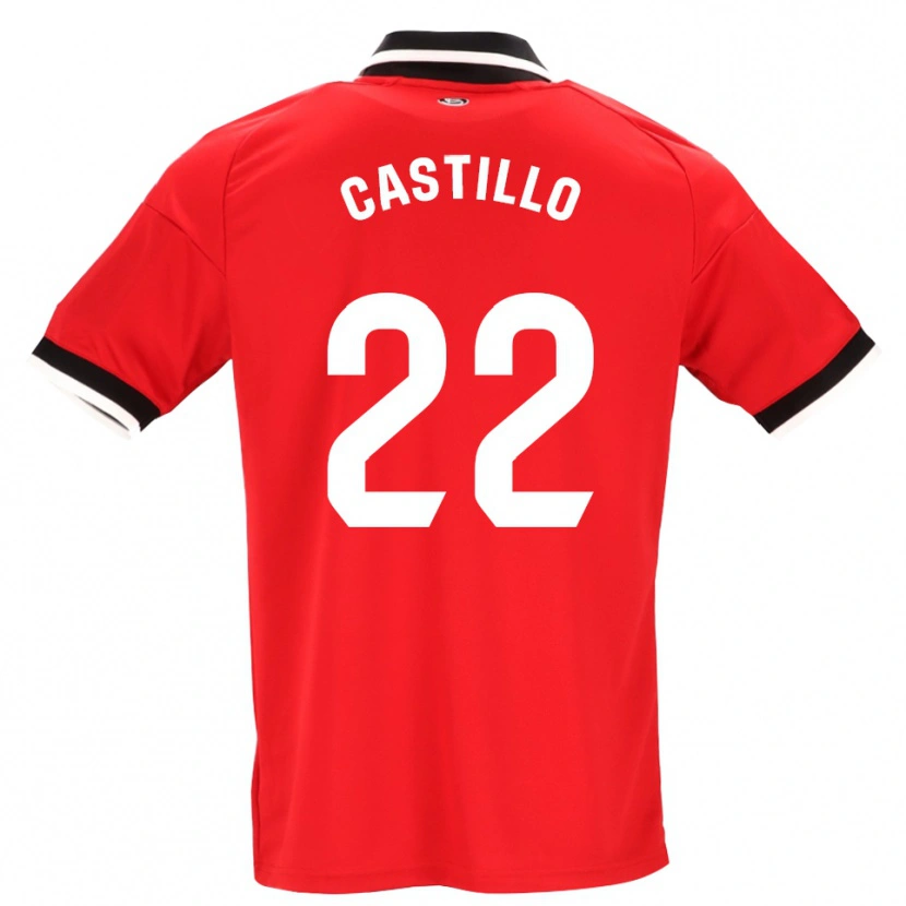 Danxen Niño Camiseta José Castillo #22 Negro Blanco Rojo 2ª Equipación 2026/27 La Camisa México