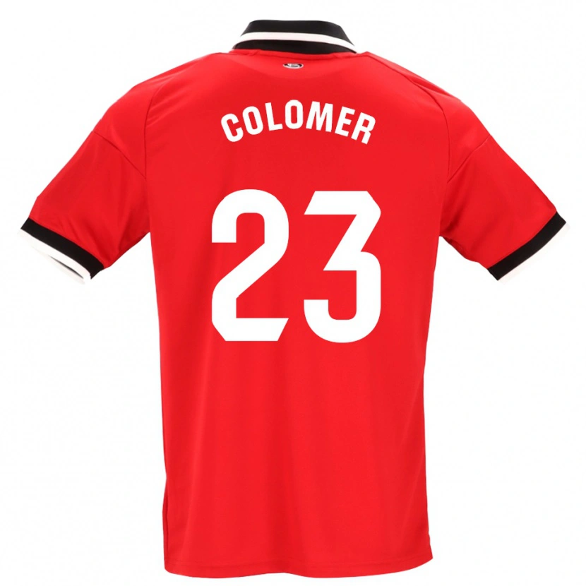 Danxen Niño Camiseta Carlos Colomer #23 Negro Blanco Rojo 2ª Equipación 2026/27 La Camisa México