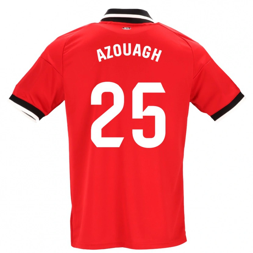 Danxen Niño Camiseta Rayan Azouagh #25 Negro Blanco Rojo 2ª Equipación 2026/27 La Camisa México
