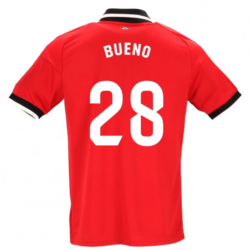 Danxen Niño Camiseta Manu Bueno #28 Negro Blanco Rojo 2ª Equipación 2026/27 La Camisa México