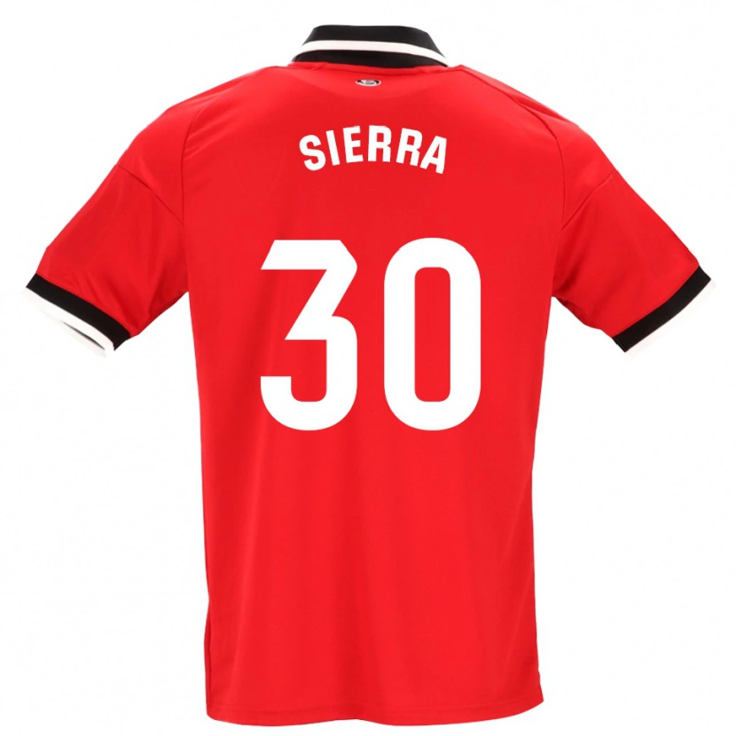 Danxen Niño Camiseta Miguel Sierra #30 Negro Blanco Rojo 2ª Equipación 2026/27 La Camisa México