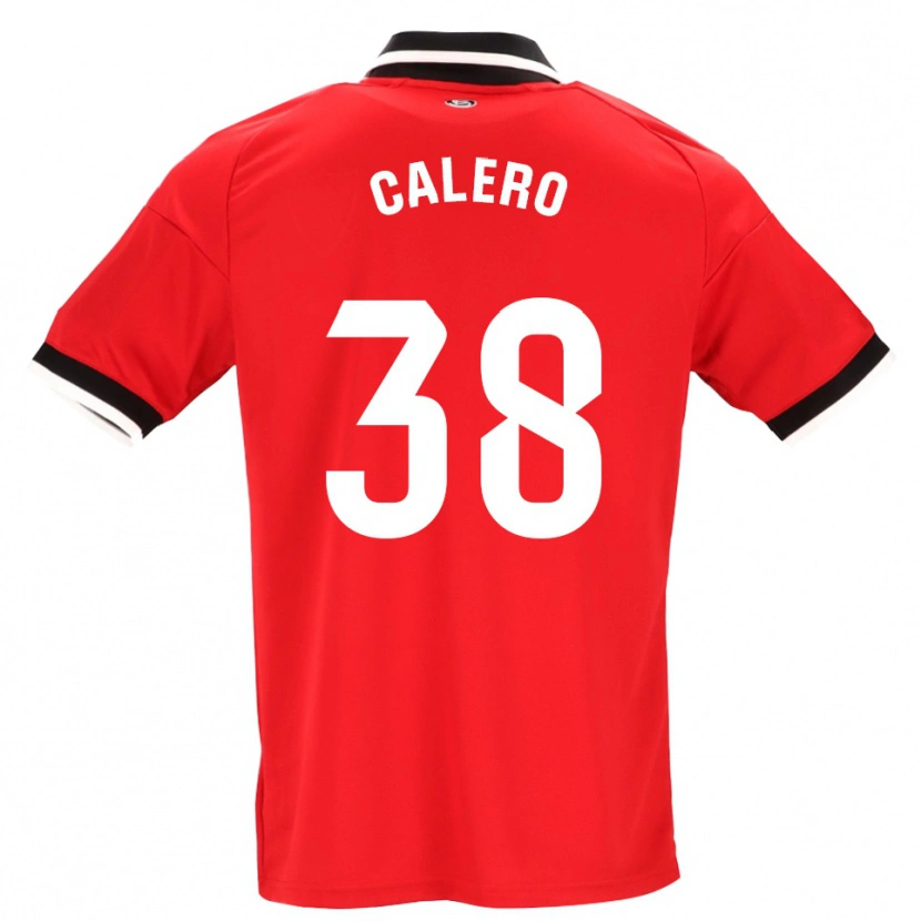Danxen Niño Camiseta Josema Calero #38 Negro Blanco Rojo 2ª Equipación 2026/27 La Camisa México
