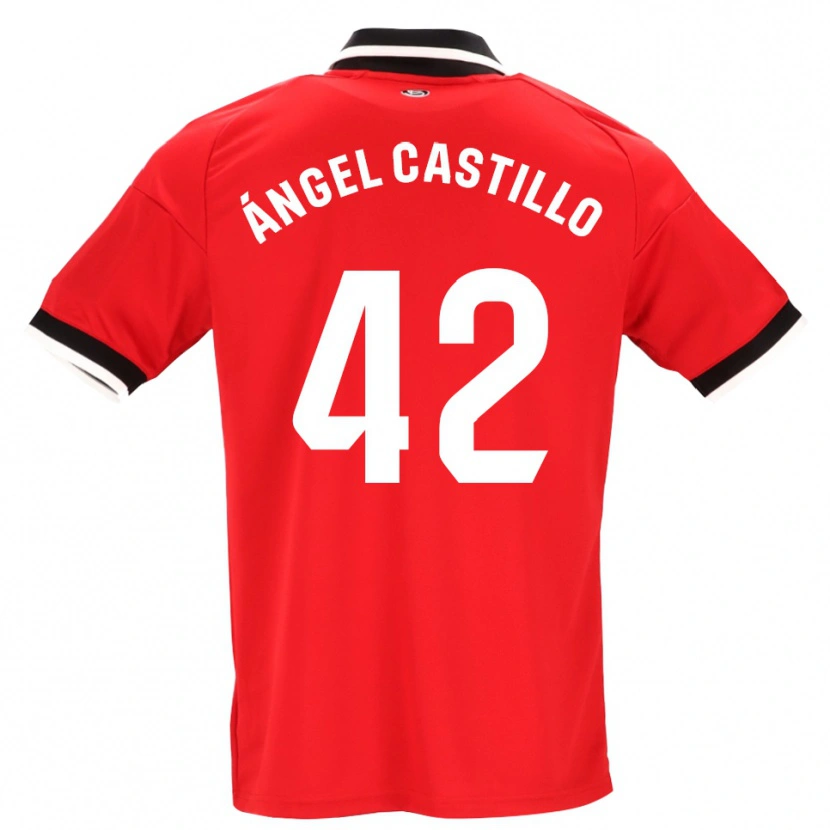 Danxen Niño Camiseta Manuel Ángel Castillo #42 Negro Blanco Rojo 2ª Equipación 2026/27 La Camisa México