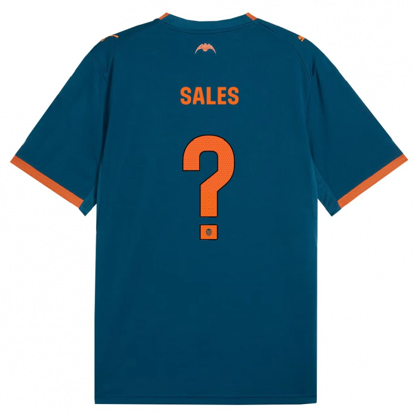 Danxen Niño Camiseta Adrià Sales #0 Azul Acero Naranja 2ª Equipación 2026/27 La Camisa México