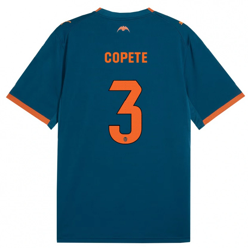 Danxen Niño Camiseta José Copete #3 Azul Acero Naranja 2ª Equipación 2026/27 La Camisa México