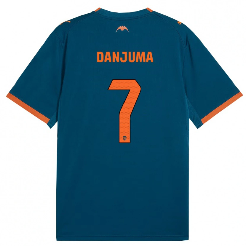 Danxen Niño Camiseta Arnaut Danjuma #7 Azul Acero Naranja 2ª Equipación 2026/27 La Camisa México