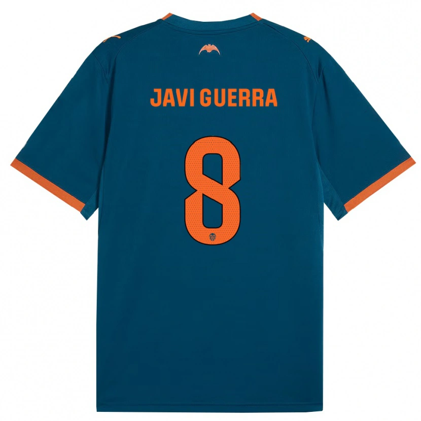 Danxen Niño Camiseta Javi Guerra #8 Azul Acero Naranja 2ª Equipación 2026/27 La Camisa México