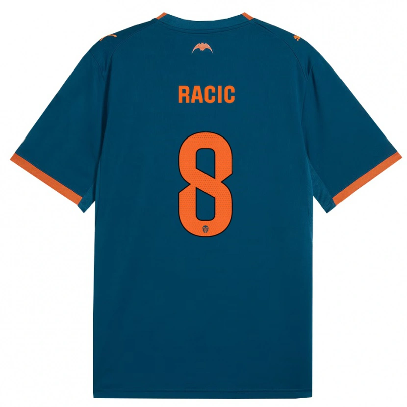 Danxen Niño Camiseta Uros Racic #8 Azul Acero Naranja 2ª Equipación 2026/27 La Camisa México