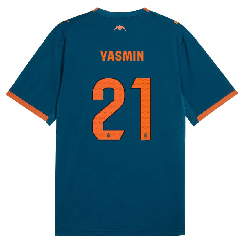 Danxen Niño Camiseta Yasmin Katie Mrabet Slack #21 Azul Acero Naranja 2ª Equipación 2026/27 La Camisa México