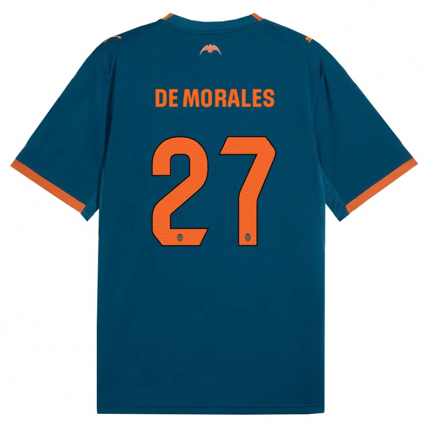 Danxen Niño Camiseta Rubén Muñoz De Morales #27 Azul Acero Naranja 2ª Equipación 2026/27 La Camisa México