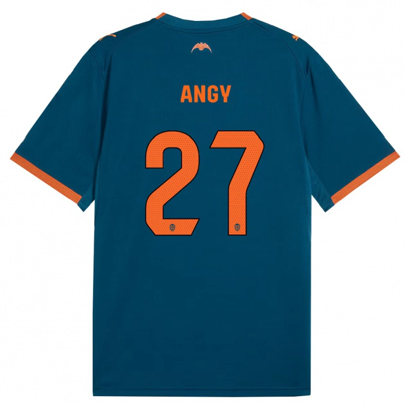 Danxen Niño Camiseta Angy #27 Azul Acero Naranja 2ª Equipación 2026/27 La Camisa México