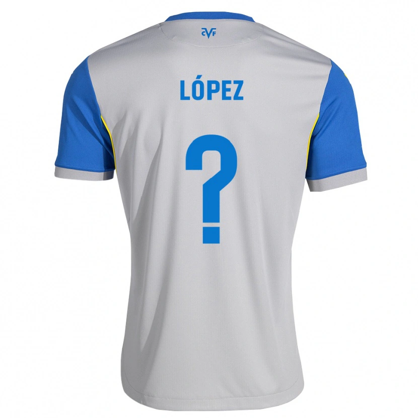 Danxen Niño Camiseta Pablo López #0 Azul Lanzador Gris 2ª Equipación 2026/27 La Camisa México