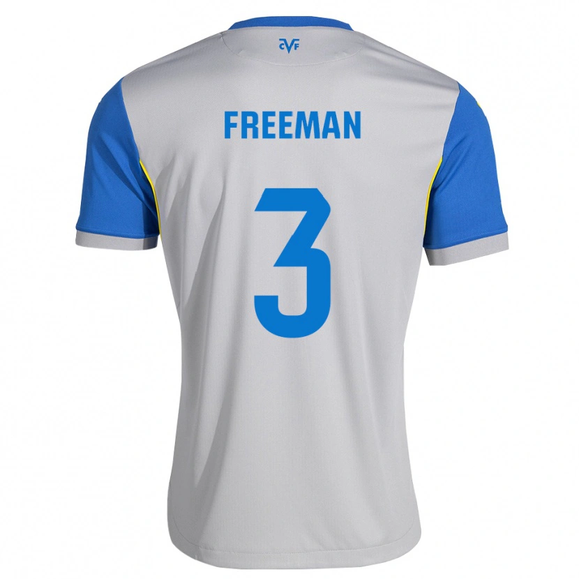 Danxen Niño Camiseta Alex Freeman #3 Azul Lanzador Gris 2ª Equipación 2026/27 La Camisa México