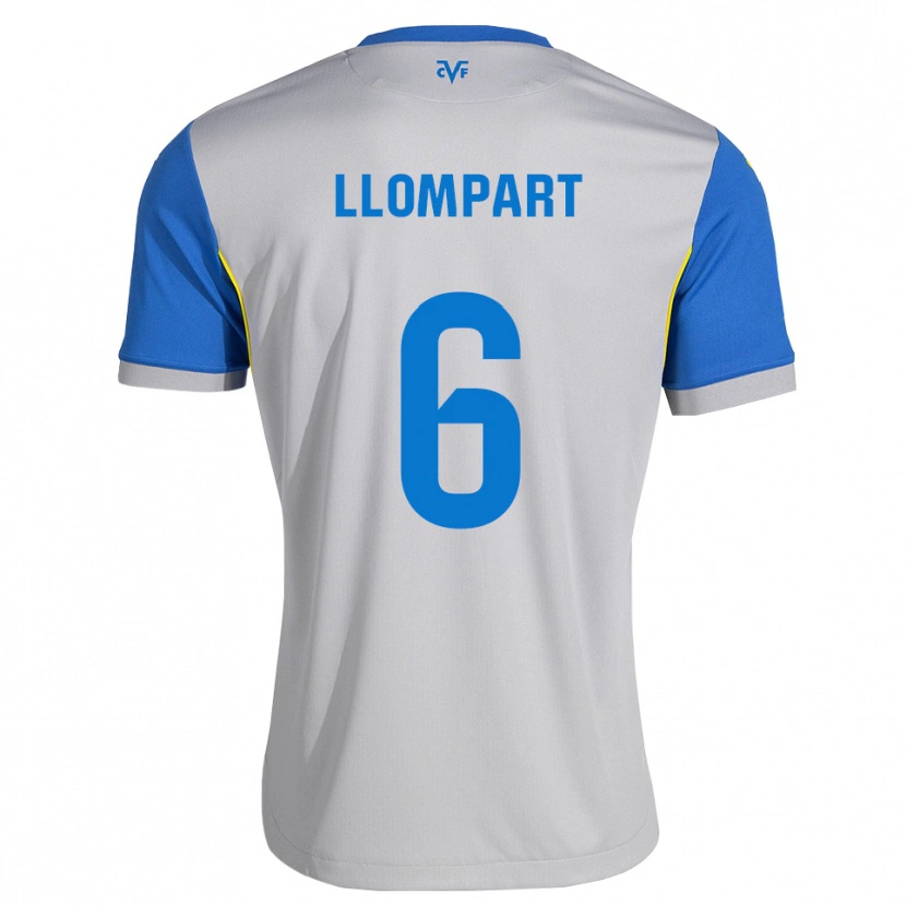 Danxen Niño Camiseta María Llompart #6 Azul Lanzador Gris 2ª Equipación 2026/27 La Camisa México