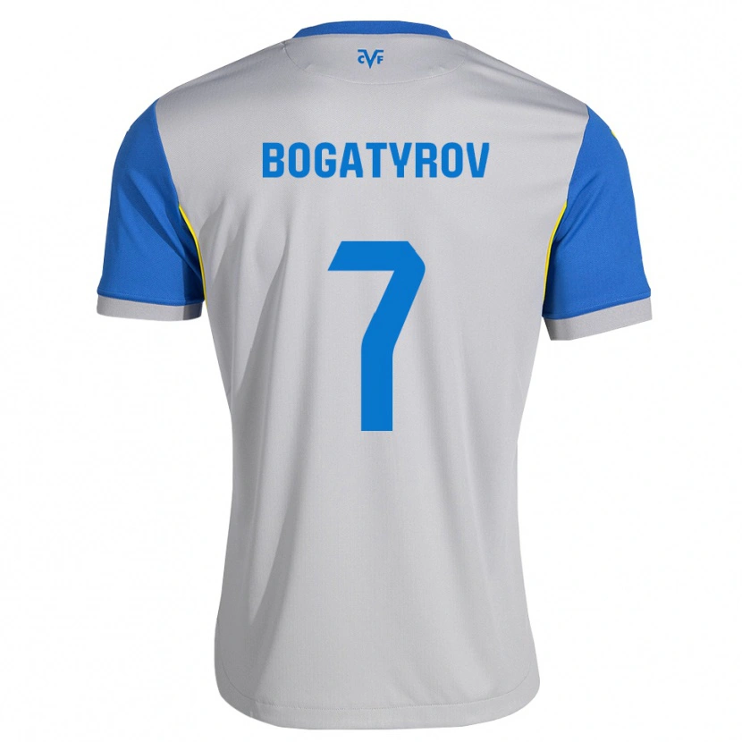 Danxen Niño Camiseta Vladyslav Bogatyrov #7 Azul Lanzador Gris 2ª Equipación 2026/27 La Camisa México