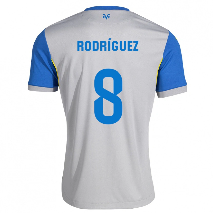 Danxen Niño Camiseta Unai Rodríguez #8 Azul Lanzador Gris 2ª Equipación 2026/27 La Camisa México