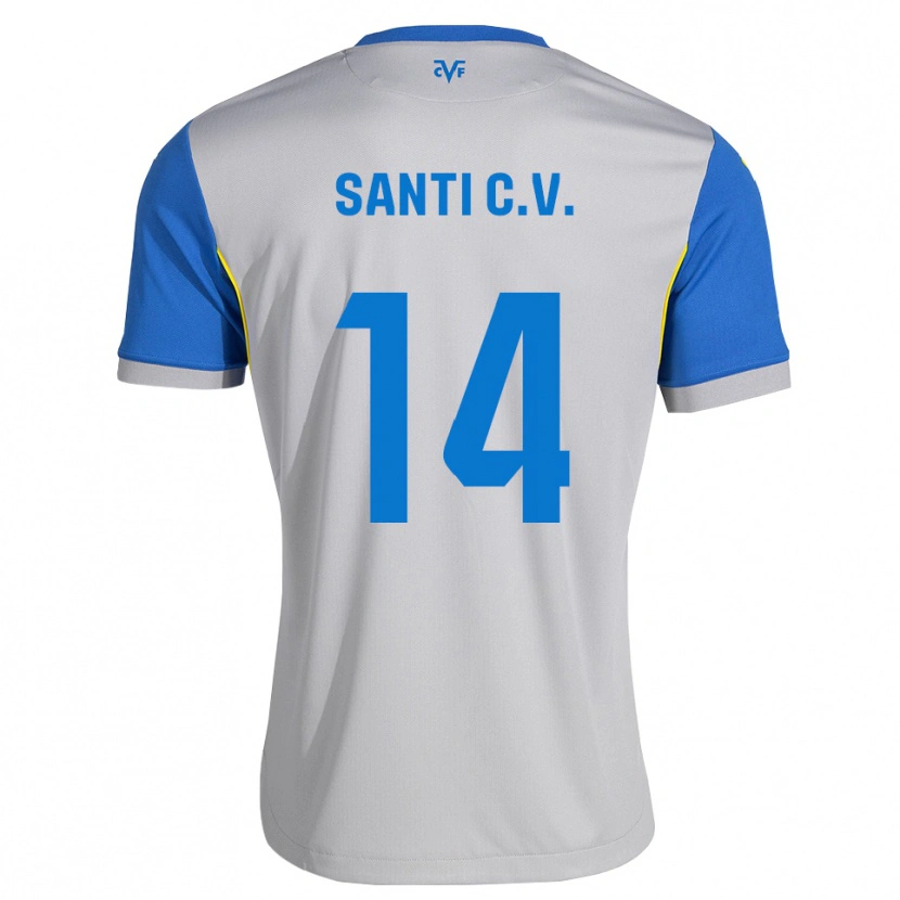Danxen Niño Camiseta Santi Comesaña #14 Azul Lanzador Gris 2ª Equipación 2026/27 La Camisa México