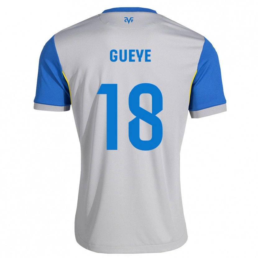 Danxen Niño Camiseta Pape Gueye #18 Azul Lanzador Gris 2ª Equipación 2026/27 La Camisa México