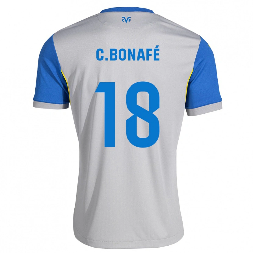 Danxen Niño Camiseta César Bonafé #18 Azul Lanzador Gris 2ª Equipación 2026/27 La Camisa México