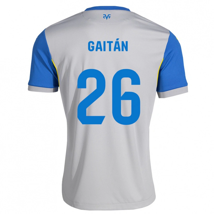 Danxen Niño Camiseta Joselillo Gaitán #26 Azul Lanzador Gris 2ª Equipación 2026/27 La Camisa México