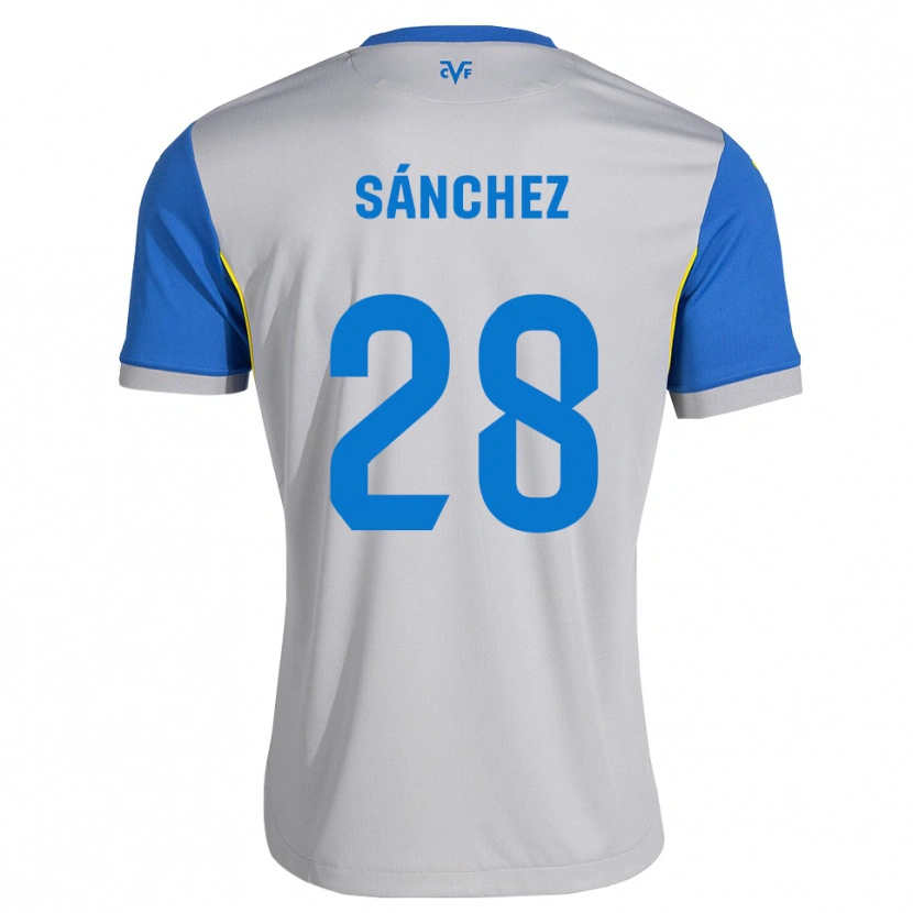 Danxen Niño Camiseta Edu Sánchez #28 Azul Lanzador Gris 2ª Equipación 2026/27 La Camisa México
