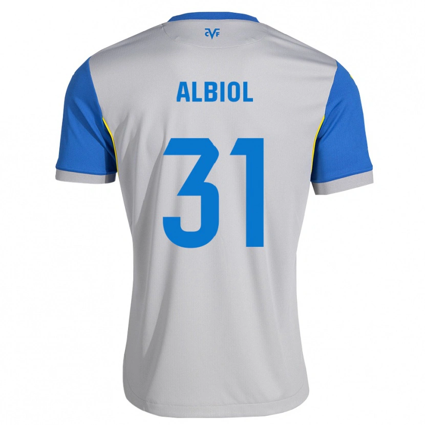 Danxen Niño Camiseta Thiago Albiol #31 Azul Lanzador Gris 2ª Equipación 2026/27 La Camisa México