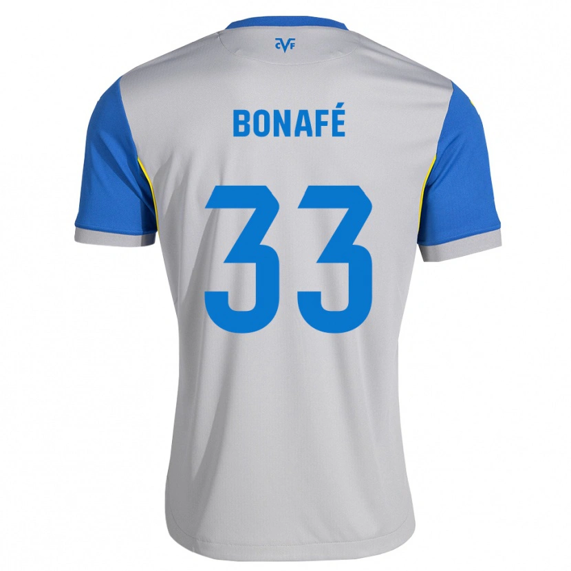 Danxen Niño Camiseta César Bonafé #33 Azul Lanzador Gris 2ª Equipación 2026/27 La Camisa México