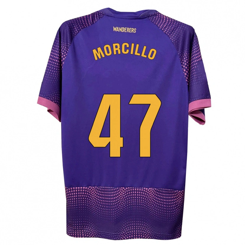 Danxen Niño Camiseta Javi Morcillo #47 Morado Blanco Rosa 2ª Equipación 2026/27 La Camisa México