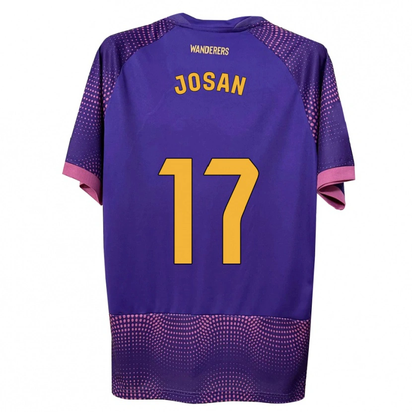 Danxen Niño Camiseta José Antonio Ferrández Pomares #17 Morado Blanco Rosa 2ª Equipación 2026/27 La Camisa México