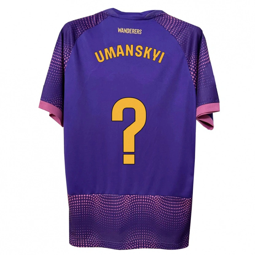 Danxen Niño Camiseta Volodymyr Umanskyi #0 Morado Blanco Rosa 2ª Equipación 2026/27 La Camisa México