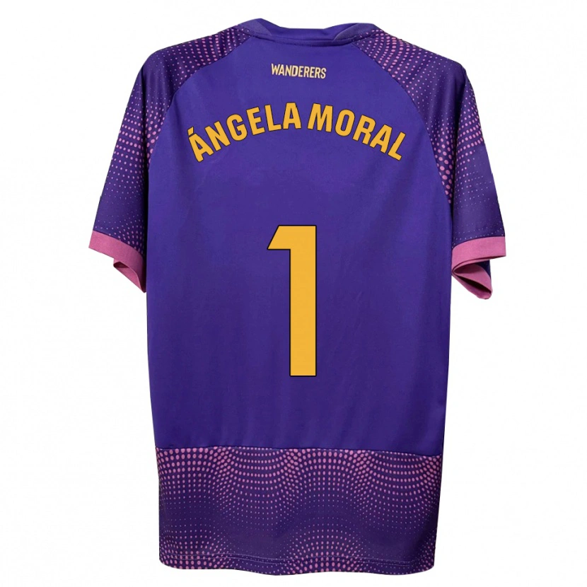Danxen Niño Camiseta Ángela Moral Ferrer #1 Morado Blanco Rosa 2ª Equipación 2026/27 La Camisa México