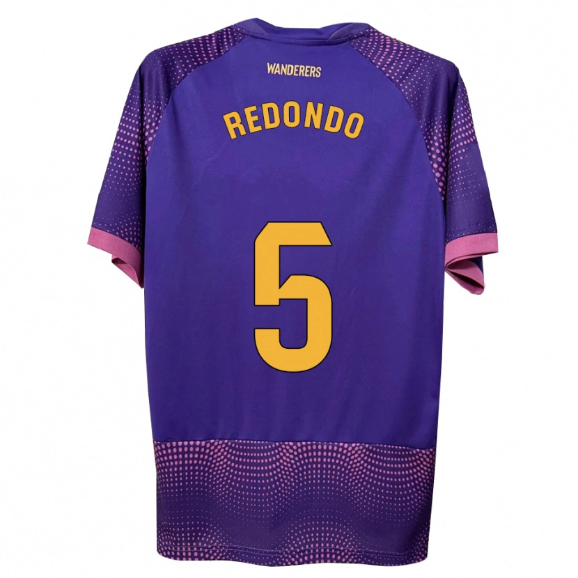 Danxen Niño Camiseta Federico Redondo #5 Morado Blanco Rosa 2ª Equipación 2026/27 La Camisa México