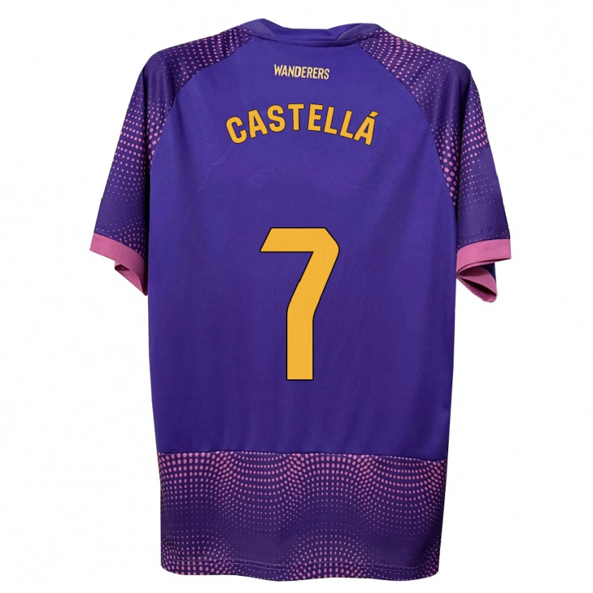 Danxen Niño Camiseta Didac Castellá #7 Morado Blanco Rosa 2ª Equipación 2026/27 La Camisa México