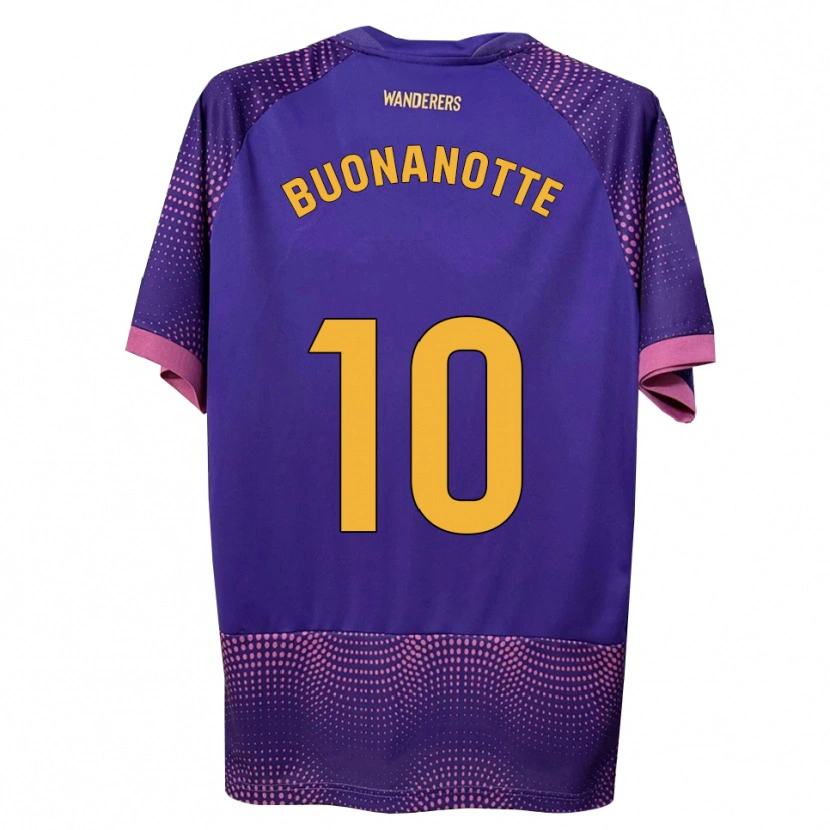Danxen Niño Camiseta Facundo Buonanotte #10 Morado Blanco Rosa 2ª Equipación 2026/27 La Camisa México