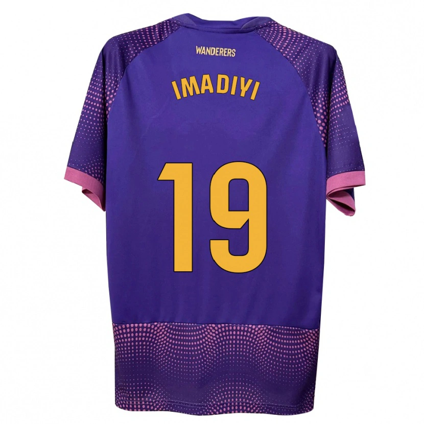 Danxen Niño Camiseta Ceri Imadiyi #19 Morado Blanco Rosa 2ª Equipación 2026/27 La Camisa México