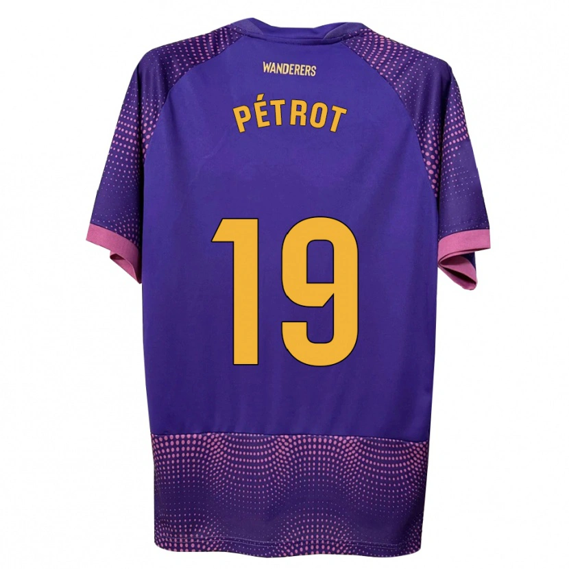 Danxen Niño Camiseta Léo Pétrot #19 Morado Blanco Rosa 2ª Equipación 2026/27 La Camisa México