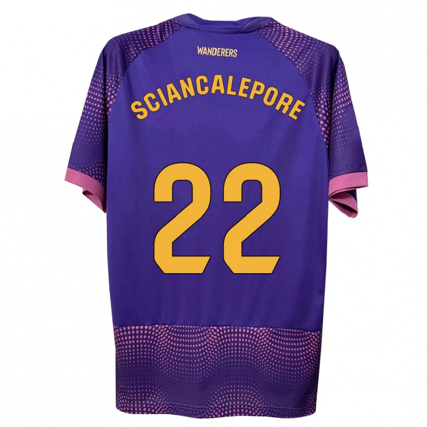 Danxen Niño Camiseta Mateo Sciancalepore #22 Morado Blanco Rosa 2ª Equipación 2026/27 La Camisa México