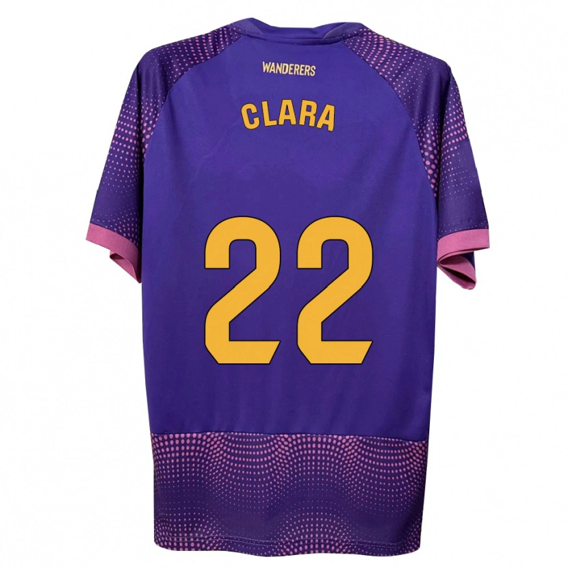 Danxen Niño Camiseta Clara Ferrer Gallego #22 Morado Blanco Rosa 2ª Equipación 2026/27 La Camisa México