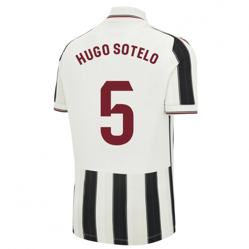 Danxen Niño Camiseta Hugo Sotelo #5 Negro Blanco Rojo 2ª Equipación 2026/27 La Camisa México