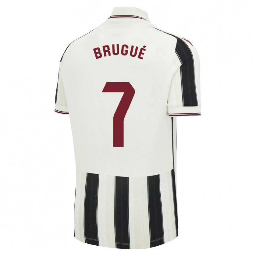Danxen Niño Camiseta Roger Brugué #7 Negro Blanco Rojo 2ª Equipación 2026/27 La Camisa México