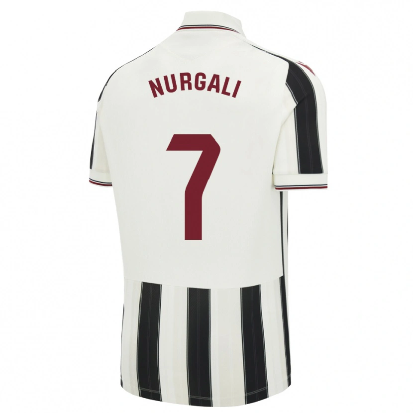 Danxen Niño Camiseta Aldiyar Nurgali #7 Negro Blanco Rojo 2ª Equipación 2026/27 La Camisa México
